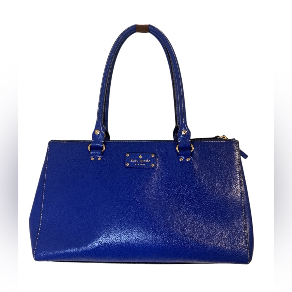 Kate Spade Wellesley Martine Large Indigo/Cobalt Leather Tote